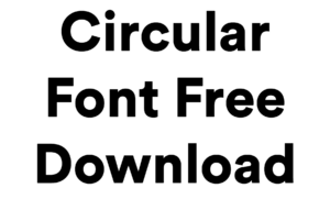 Circular Font Free Download