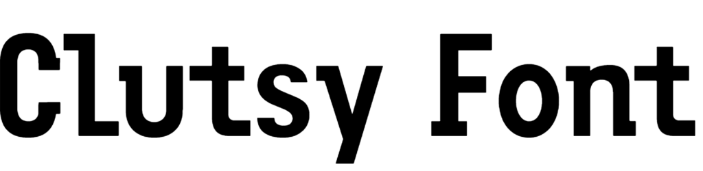 Clutsy Font download