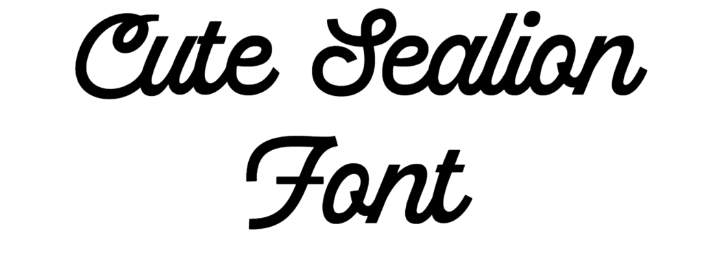 Cute Sealion Font download