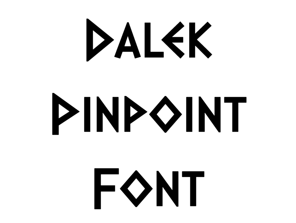 Dalek Pinpoint Font download