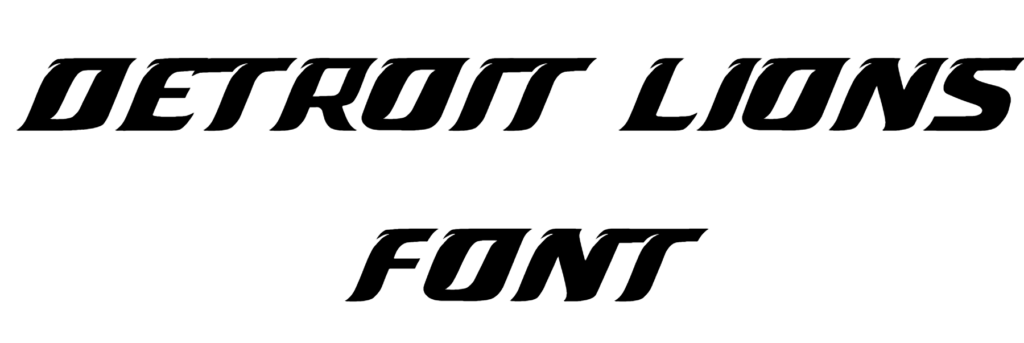 Detroit Lions Font free Download