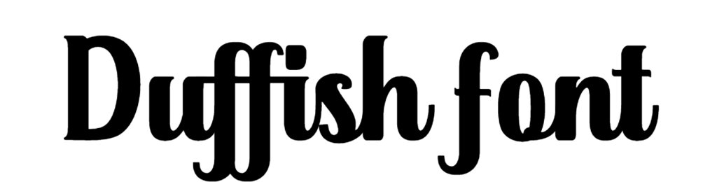 Duffish font download