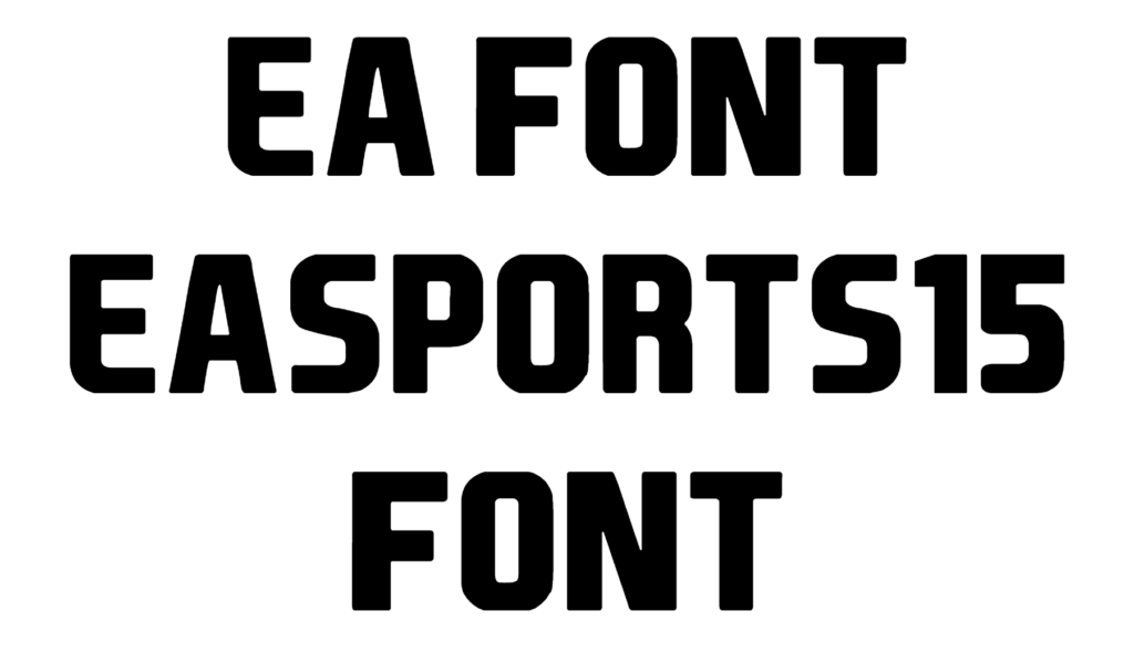 EA Font download, EASPORTS15 Font download