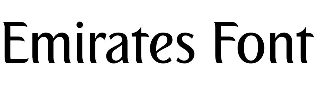 Emirates Font Download