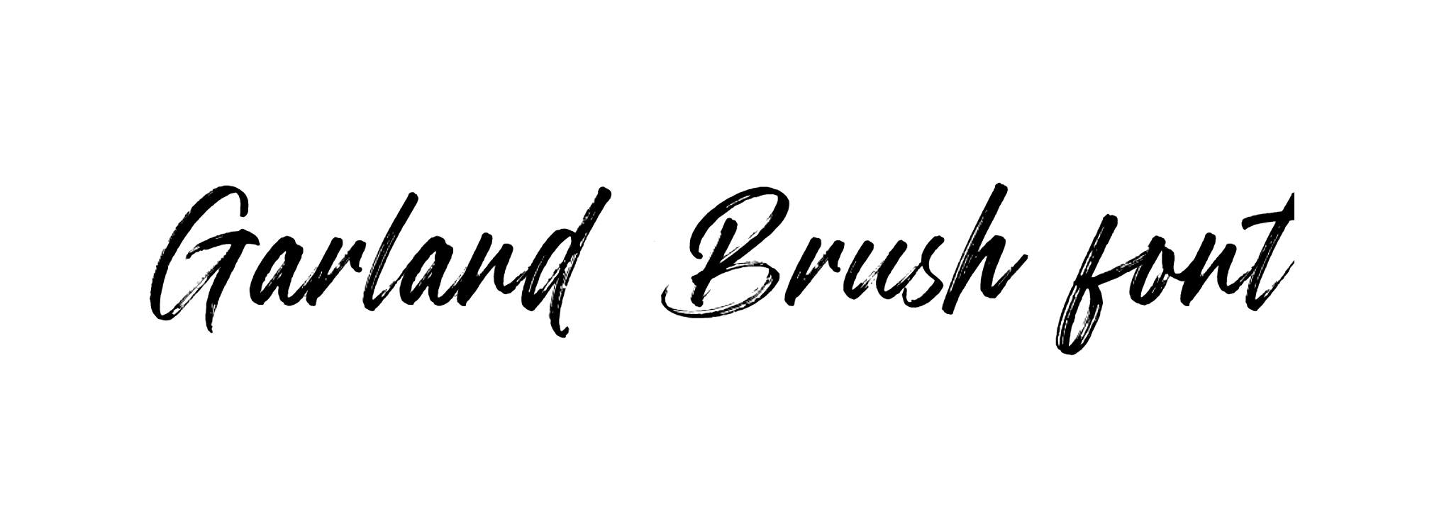 Garland Brush font download