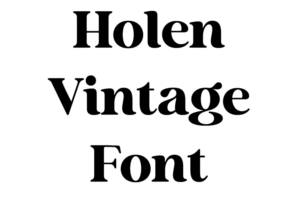 Holen Vintage Font download