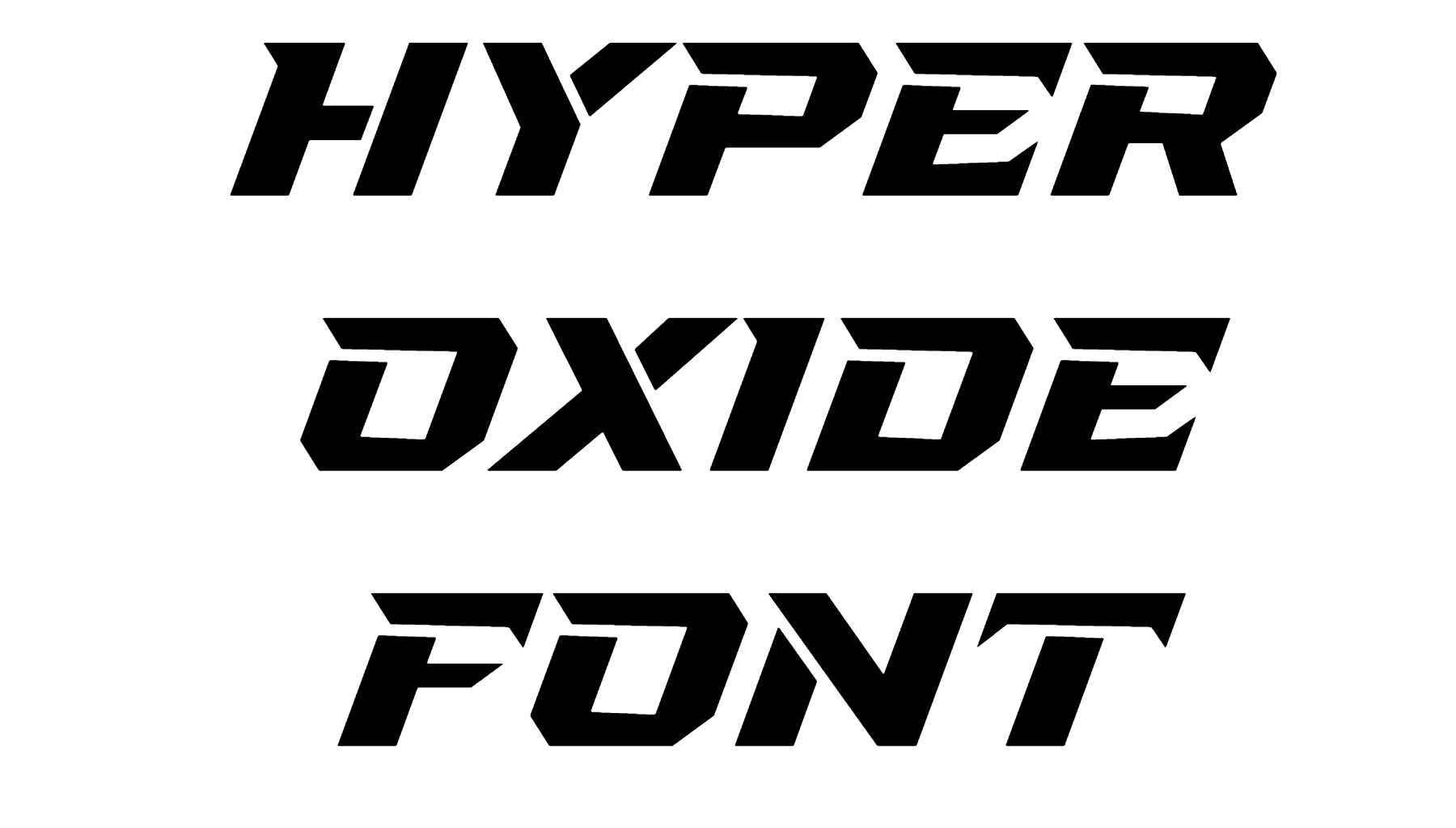 Hyper Oxide Font download