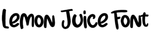 Lemon Juice Font free Download