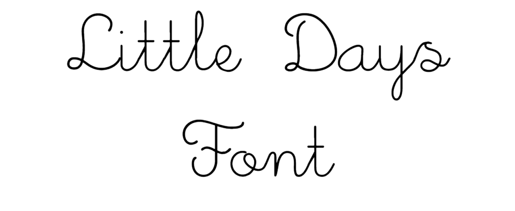 Little Days Font download