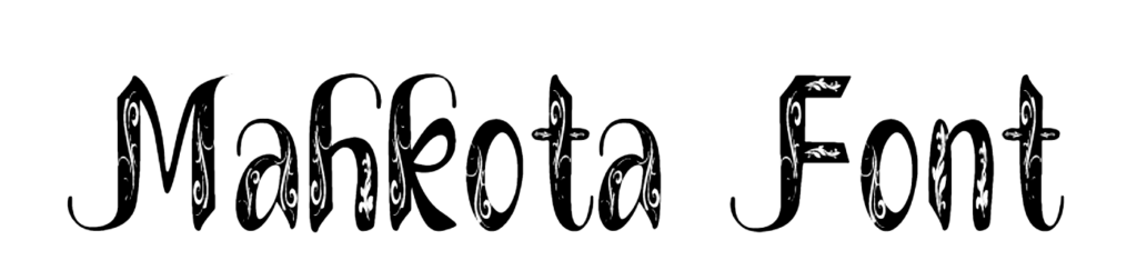 Mahkota Font free Download