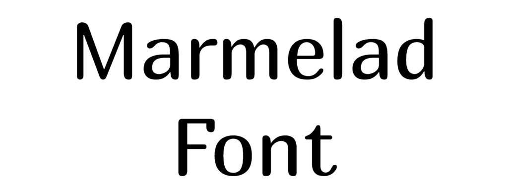 Marmelad Font download