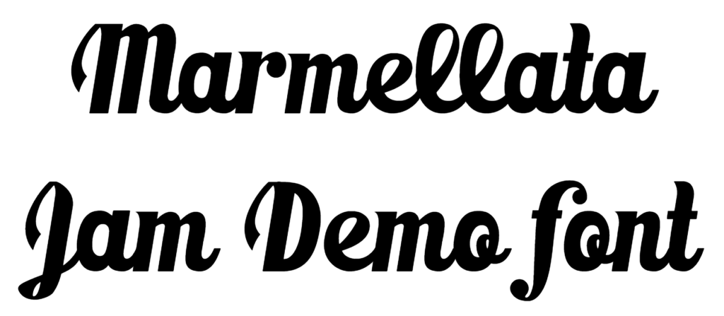 Marmellata Jam Demo font download