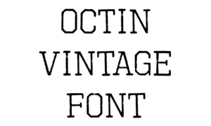 Octin Vintage Font download