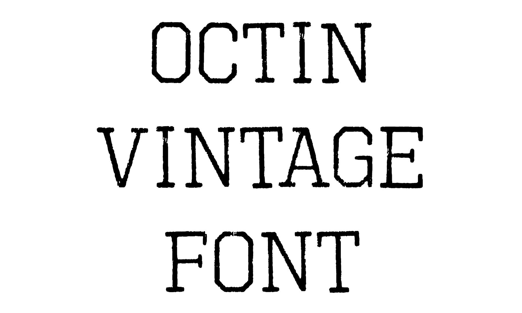 Octin Vintage Font download