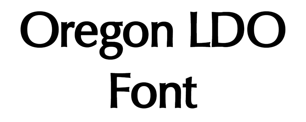 Oregon LDO Font download