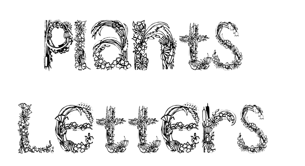 Plants Letters Font Download