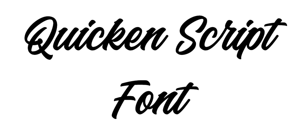 Quicken Script Font Download