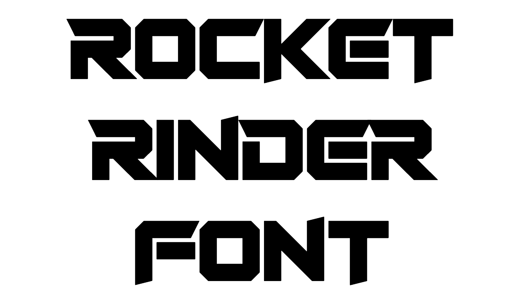 Rocket Rinder Font download