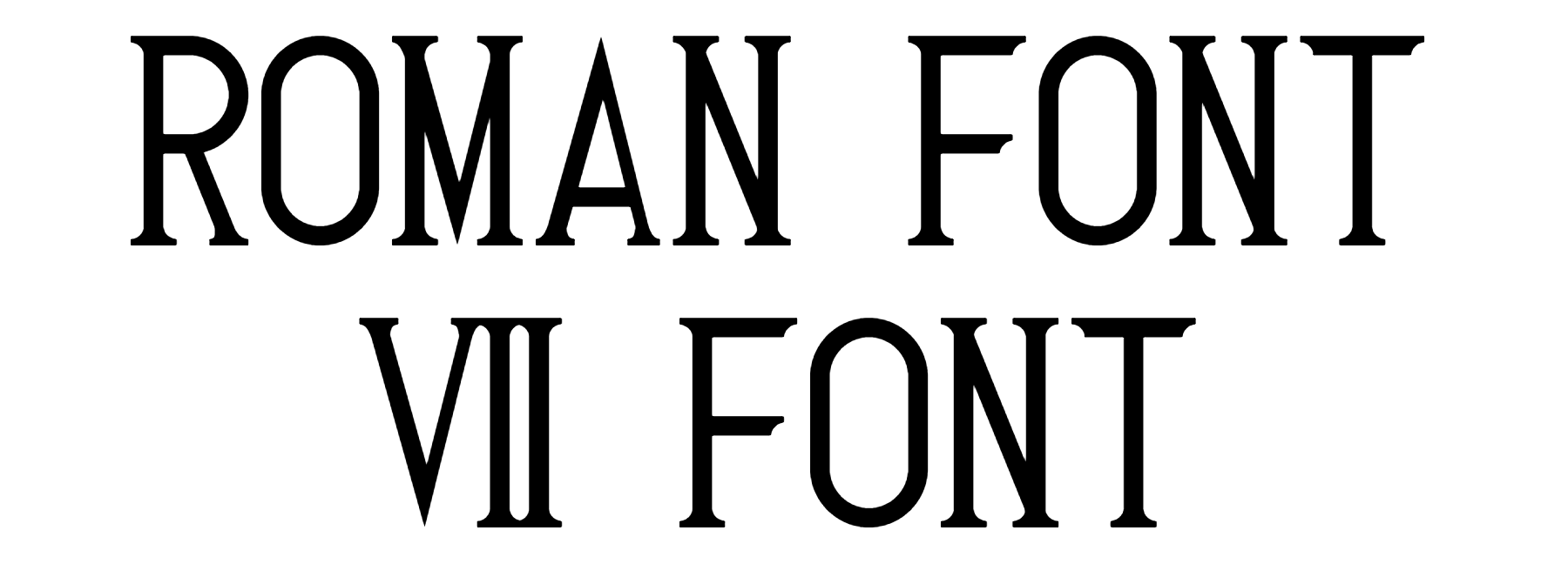 Roman Font 7 Font download