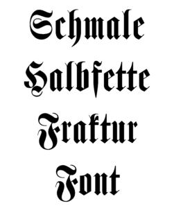 Schmale Halbfette Fraktur Font Download