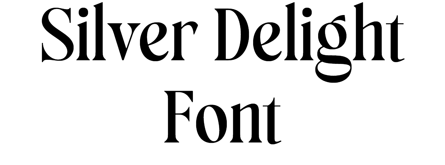 Silver Delight Font download