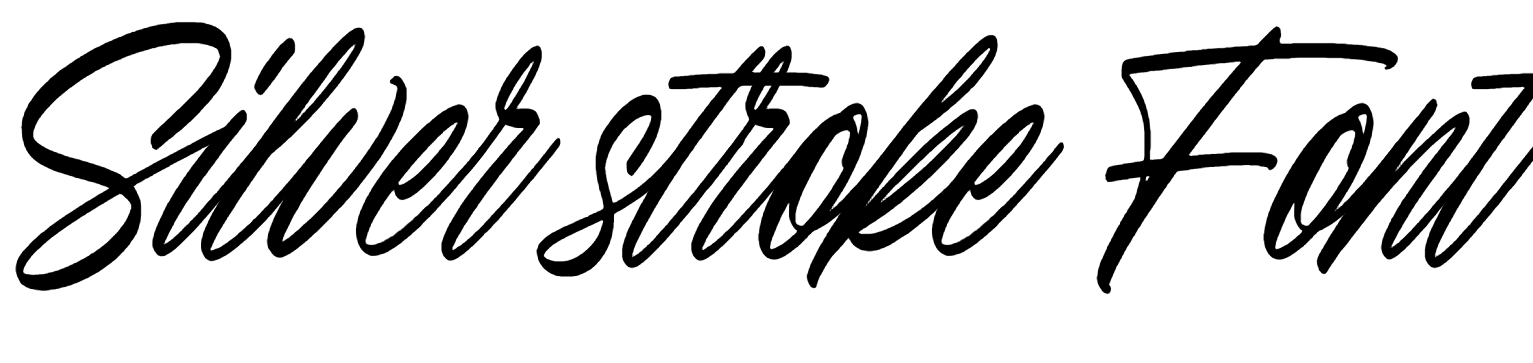 Silver stroke Font Download