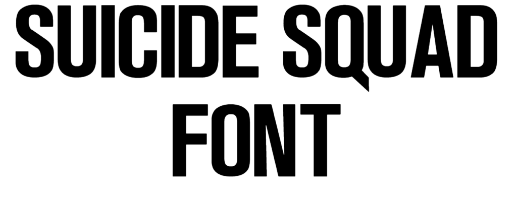 Suicide Squad Font download