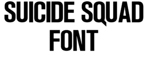 Suicide Squad Font download