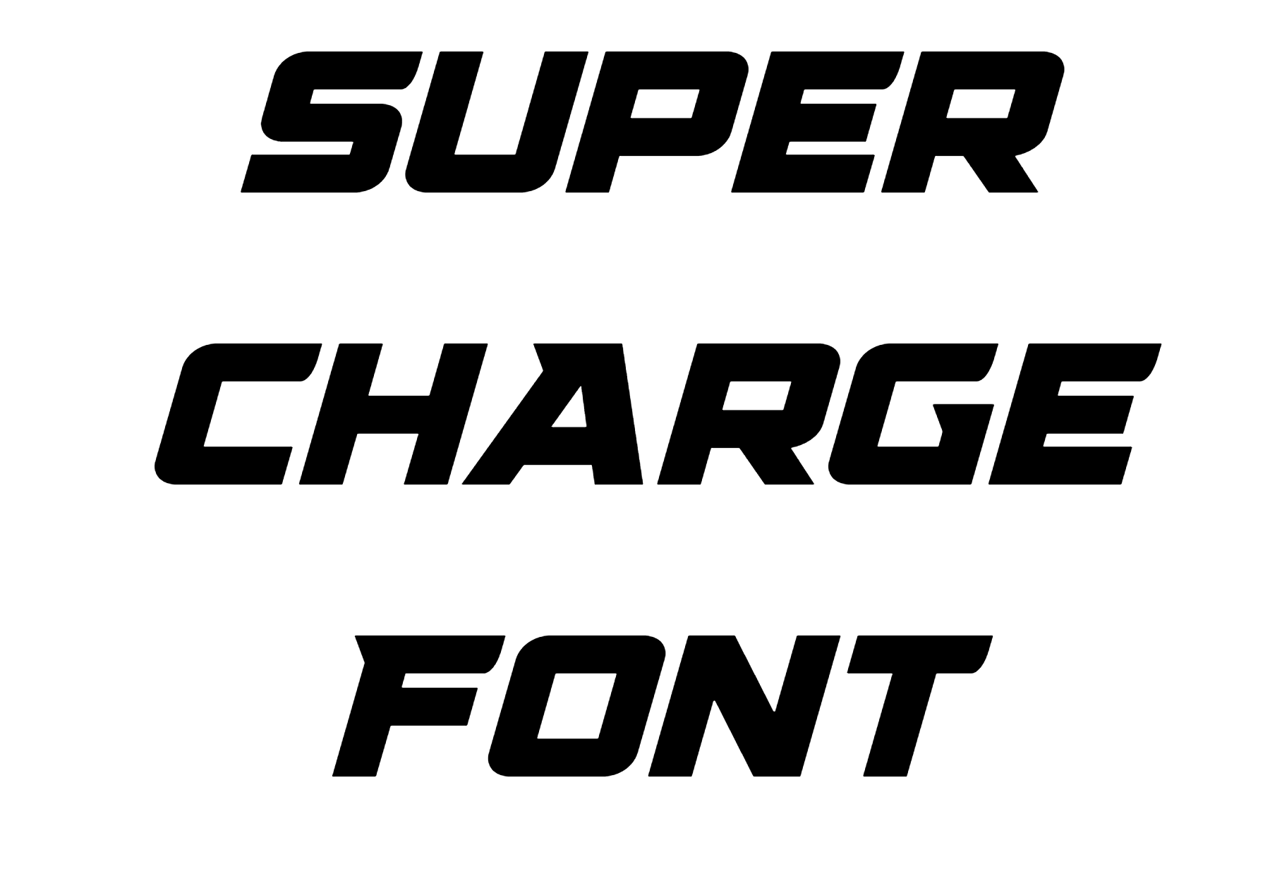 Super charge Font download