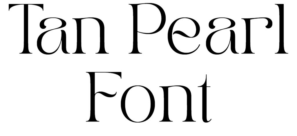 Tan Pearl Font download