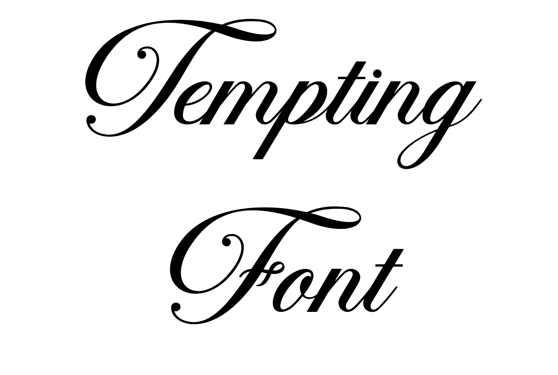 Tempting Font download