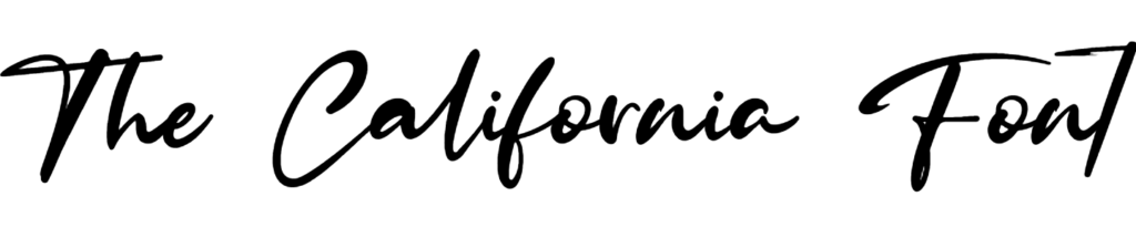 The California Font download