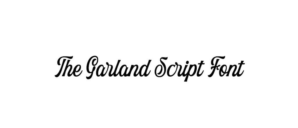 The Garland Script Font download