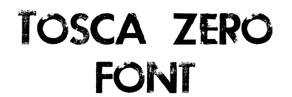 Tosca zero font download