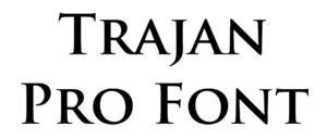 Trajan Pro Font download