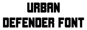 Urban Defender Font download