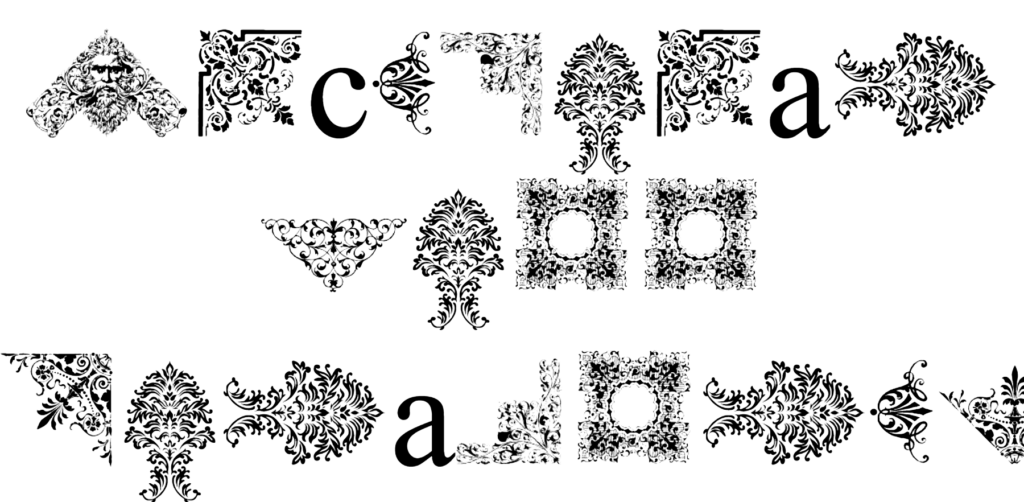 Victorian Free Ornaments font download