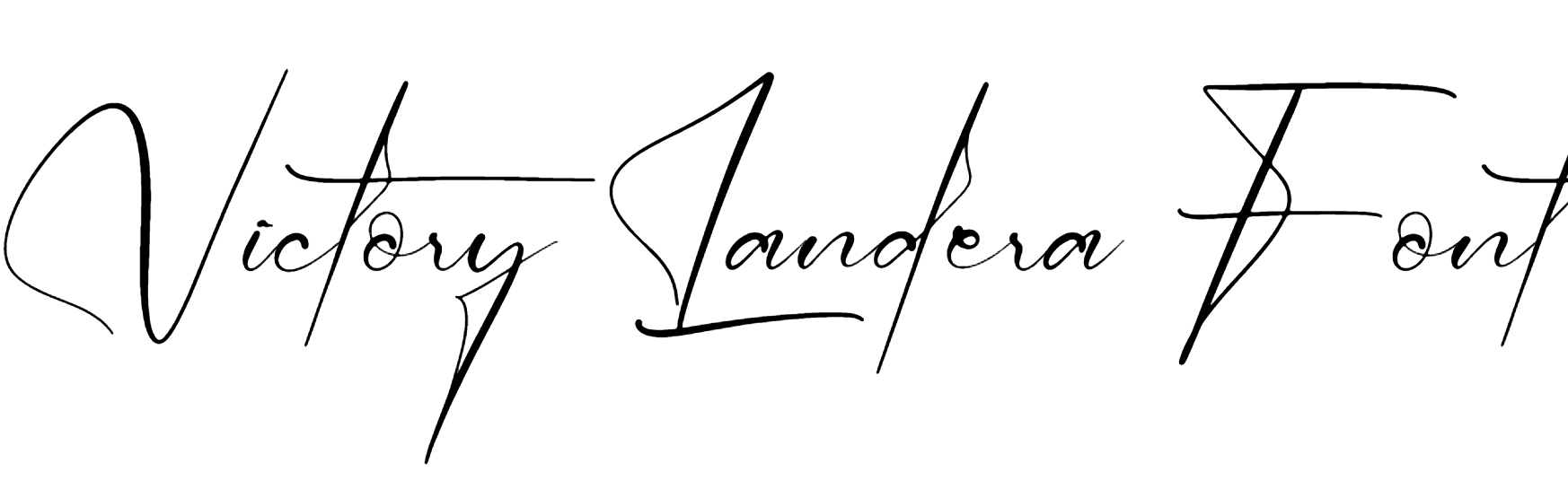 Victory Landera Font download, #signature font