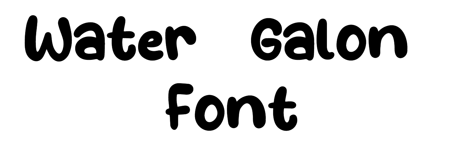 Water Galon Font download