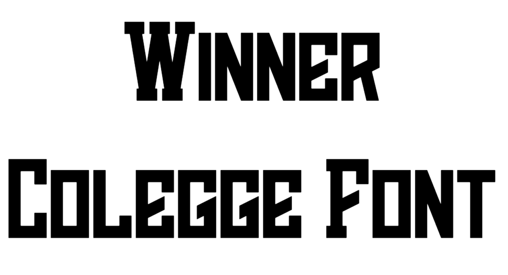 Winner Colegge Font download