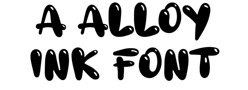 a Alloy Ink Font download