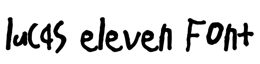 lucas eleven Font download