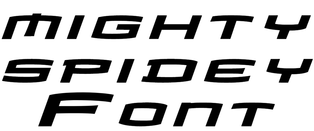 Mighty spidey font download