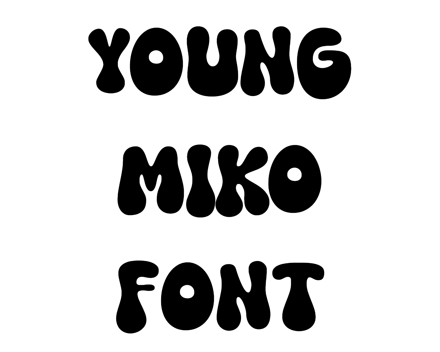 young miko Font download