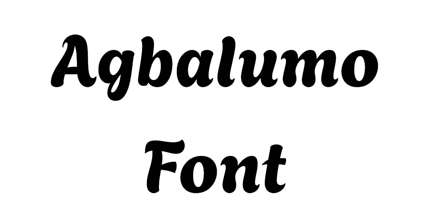 Agbalumo Font Download, #Agbalumo regular