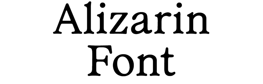 Alizarin Font Download