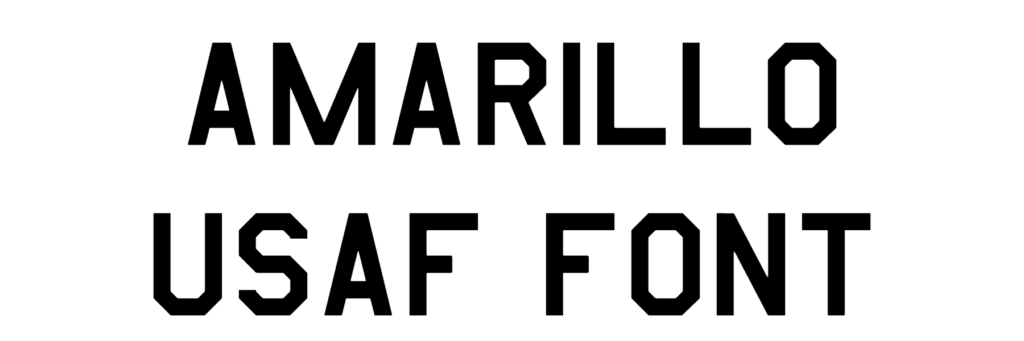 Amarillo USAF Font Download