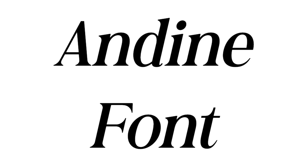 Andine Font Download