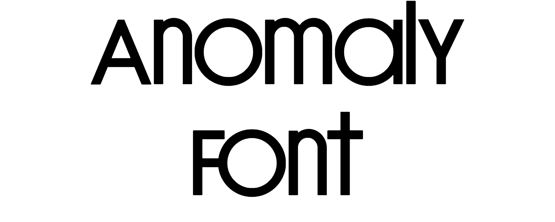 Anomaly Font Download, TJF Anomaly Font