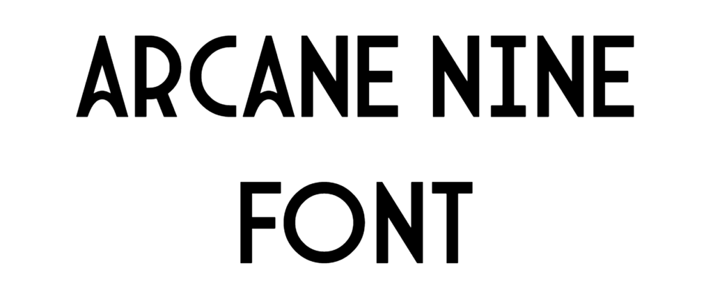 Arcane Nine Font Download, #retro font